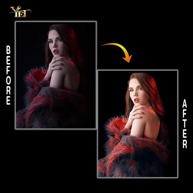 Best Work by YET Fashion Image Retouching Service for Models with Color Correction and Background Cleanup at Best Price