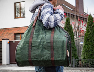 Porte-bûches en cuir, sac à bûches, support à bûches pour la maison, porte-bûches en toile personnalisé, porte-bûches en cuir - Product Image 6