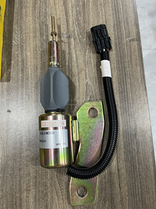 Válvula solenoide/interruptor de corte de combustible de aleación de aluminio/hierro fundido de 24 V 35 A-100 A, reemplazo 3991625, para excavadoras/tractores - Product Image 2