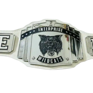 Cinturón de Campeonato Enterprise Wildcats, Cinturón de Lucha Libre Personalizado con Diseño Único y Logotipo E, Calidad Premium, Regalo Personalizable - Product Image 2