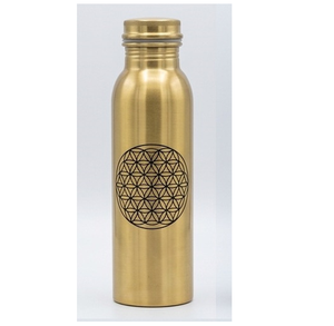 Pure Copper Water Bottle with Hammered Pattern Modern Design Eco-Friendly Gift Set for Travel & <b>Office</b> Use - Product Image 5