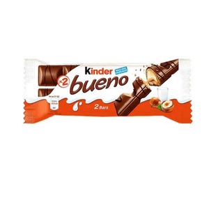 Barra de chocolate Kinderr Bueno con oblea crujiente y relleno de crema suave de avellanas recubierta de rico chocolate con leche - Product Image 1