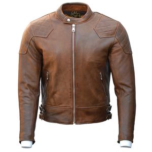 Veste en cuir de moto/motocyclette de haute qualité, personnalisée, la plus vendue en gros, avec fermeture éclair, pour la course - Product Image 1