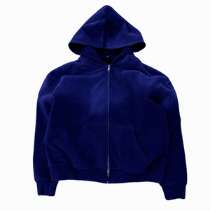 เสื้อฮู้ดซิปผู้ชายไซส์ใหญ่ สีเขียว ผ้าฝ้าย 100% เฟรนช์เทอร์รี่ สวมใส่สบาย สีพื้น ทรงปกติ เหมาะสำหรับใส่ในฤดูใบไม้ร่วง - Product Image 6
