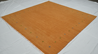 Tapis moderne de grande taille en coton tissé à la main, rouge terre cuite, de luxe, uni, anti-rouille, anti-bactérien, à motif floral, écologique et adapté aux animaux de compagnie