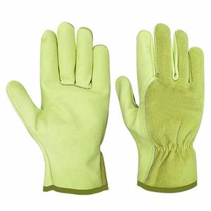 Gants de travail en cuir de chèvre et cuir croûte de qualité supérieure pour homme et femme, robustes, pour travaux industriels et jardinage - Product Image 6