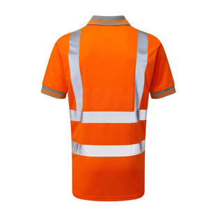 Polo de sécurité haute visibilité respirant sur mesure, fournisseur pakistanais, polo de sécurité réfléchissant - Product Image 2
