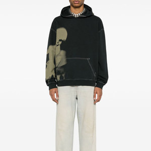 Sudaderas con Capucha para Hombre, 100% Algodón, Diseño Liso Transpirable, Logotipo Personalizado Bordado, Venta al Por Mayor - Product Image 2