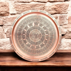 Bandeja de Hierro Hecha a Mano, Ecológica, de Lujo, Redonda, Estilo Indio, para Exportación, Venta al por Mayor y Menor, Regalo Empresarial - Product Image 5