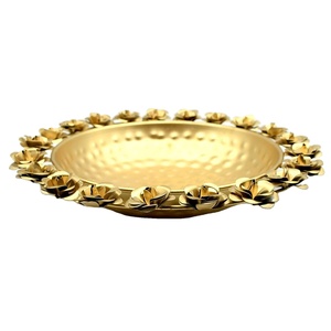 High Quality Brass Urli <b>Top</b> Shape With Gold Finish Hammered Usage for Attractive Stylish Home Decorations Gift Items & Religious - Product Image 1