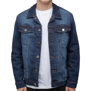Wholesale 100% Cotton Men's Denim <b>Canvas</b> <b>Jacket</b> Men Custom Print Embroidery logo Streetwear Jeans <b>Jacket</b> for Men - Product Image 4