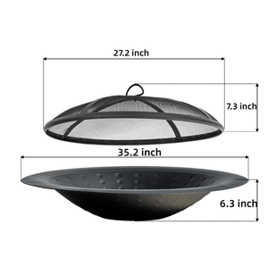 Hot Selling High Quality Custom Corten Steel Powder Coated Freestanding <b>Fire</b> Bowl Outdoor Wood Fuelled Garden <b>Fire</b> <b>Pit</b> - Product Image 5