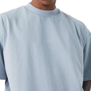 Camisetas personalizadas Crop Boxy Fit, Camiseta de algodón para hombres, ropa de calle, cuello redondo de gran tamaño, camiseta de peso pesado de 300gsm para hombres 2026 - Product Image 2