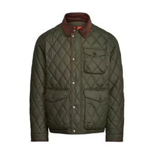 Blouson Bomber Homme Vintage de Qualité Supérieure à Motif Lapin, Vente en Gros, en Laine/Polyester, Fermeture Éclair, Design Géométrique, Teint Uni, OEM - Product Image 2