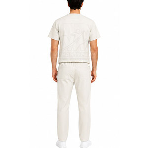 Premium Men Scrub Suit <b>Doctor</b> Uniform <b>Set</b> With Soft Touch Fabric Contemporary Style Pockets And Professional Appearance - Product Image 4