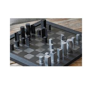 Pièces d'échecs décoratives en métal haut de gamme – Ensemble de figurines contemporaines de collection – Vente en gros – Produit de jeu de stratégie premium - Product Image 1