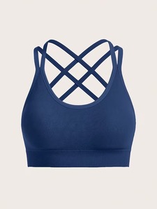 Ropa deportiva con tiras para mujer, sujetador deportivo de alto rendimiento con espalda cruzada, banda elástica de soporte, ropa deportiva informal para entrenamiento - Product Image 4