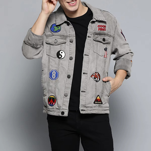 Chaquetas Vaqueras Lisas para Hombre, Moda 2026, Venta al Por Mayor, Chaquetas de Mezclilla de Alta Calidad en Oferta - Product Image 1