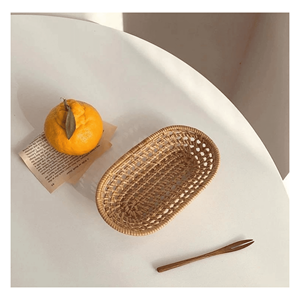Bol en rotin artisanal durable du Vietnam, panier en osier naturel suspendu pour rangement cuisine et salle de bain, durable, écologique, pour aliments - Product Image 2