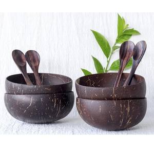 Nuevo Estilo de Vida, Tazón de Cáscara de Coco, Hecho a Mano en Vietnam, Plato Natural Ecológico Pulido para Decoración de Mesa, Cocina, Comedor y Frutas - Product Image 1