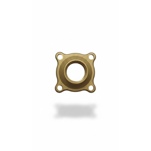 Adaptador de Brida Hembra Redonda con Cabeza Hexagonal, Conexión de Tubería de Latón Plateado, Herraje OEM Personalizado para Riego Agrícola, Hecho en India - Product Image 2