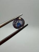 Saphir naturel bicolore taille ovale 1,60 carat 7x6x4mm, pierre précieuse facettée lâche certifiée par un tiers, effet de couleur, Zehra Gems