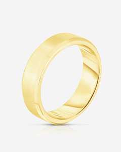 6mm Wedding Band 14k 18k Solid Gold Unique Solitaire Stackable Minimalist Luxury Everyday Statement <b>Rings</b> Gift For <b>Men</b> Wholesale - Product Image 6