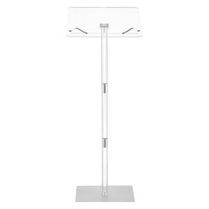 Soporte de Podio Acrílico de 43 Pulgadas, Escritorio Portátil para Laptop, Superficie de Lectura Amplia, Ángulo Ajustable, Soporte de Piso, Clips para Libros, Muebles de Biblioteca - Product Image 1