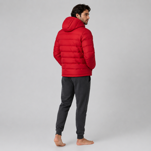 Veste matelassée d'hiver pour homme, doublure en soie chauffante, logo personnalisé, haute qualité, fabrication OEM, grande taille - Product Image 5