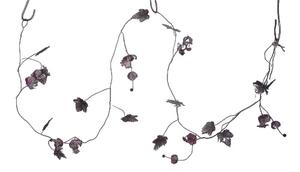 Guirlande de fleurs rustique moderne en tôle de fer galvanisé faite à la main, décoration de Noël extérieure écologique, fournitures de fête multicolores - Product Image 6