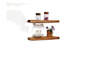 Floating <b>Wall</b>-<b>Mounted</b> Shelves Set 2 Eco-Friendly Waterproof Iron Storage Rack Detachable Design Modern Style for Spice Storage - Product Image 1