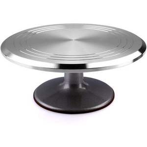 Support à gâteau rond classique en métal pour la décoration de table de dessert de mariage, avec base de piédestal durable et style d'exposition élégant - Product Image 3