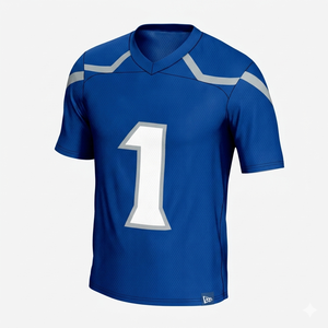 Maillots de football américains imprimés avec nom d'équipe personnalisé, respirants, séchage rapide, 100 % polyester, manches courtes, toutes saisons, pour hommes - Product Image 3