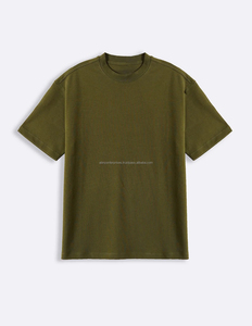 เสื้อยืดคอกลมทรงหลวม แขนเสื้อแบบดรอปโชว์เดอร์ ผ้าฝ้าย 100% สวมใส่สบาย ทรงโอเวอร์ไซส์ คอริบ  แบบเรียบง่าย เป็นมิตรต่อสิ่งแวดล้อม - Product Image 1