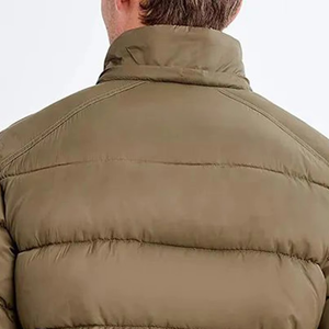 Men Winter Puffer Jacket Custom Logo Hooded Insulated Down Cotton Coat Wholesale OEM Manufacturer - Product Image 2