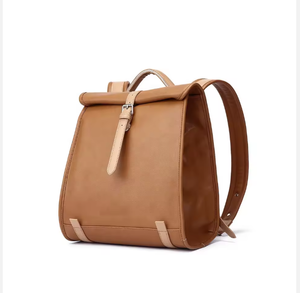 vintage style travel <b>backpack</b> laptop <b>backpack</b> men women durable stitching strong zipper spacious compartments large capacity - Product Image 2