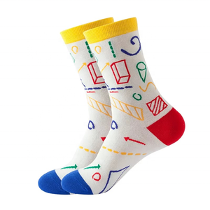 New Men's <b>Socks</b> Trendy Street <b>Socks</b> Cotton Happy Colorful Cartoon <b>Socks</b> Wholesale - Product Image 4