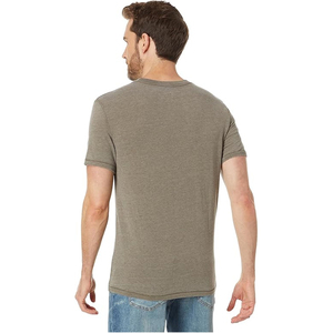 T-shirts personnalisés pour hommes à col en V, manches courtes, pull-over, respirants et confortables, service OEM en gros - Product Image 3