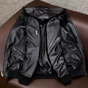 2026 Trending <b>Men</b> <b>Leather</b> <b>Jacket</b> Genuine <b>Leather</b> <b>Jacket</b> for Bulk Production Manufacturer - Product Image 3