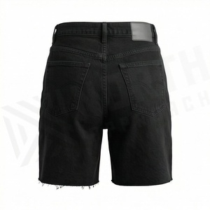 Shorts de Mezclilla Modernos para Mujer, Verano, Formales, Lavados, Desgastados, Cintura Alta, Casuales, Color Personalizado - Product Image 2