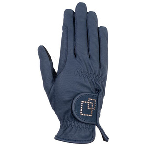 Guantes de Equitación de Alta Calidad para Competición, 100% Poliuretano, Decorados con Finos Cristales - Product Image 1