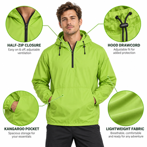 Chaqueta de Running de Nailon para Hombre, Ligera, Resistente al Viento y al Agua, para Correr al Aire Libre, con Diseño Personalizado - Product Image 6