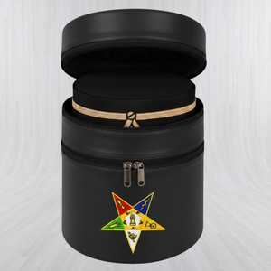 Étui Premium en Cuir Noir pour Tablier Maçonnique - Design Mince pour Rangement de Regalia, Étui pour Fez Maçonnique, Porte-Accessoires Franc-Maçon MFC-0011 - Product Image 1