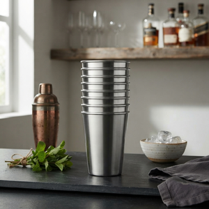 Gobelets à Boissons en Acier Inoxydable 304 de Qualité Supérieure - Ensemble de Vaisselle Durable - Product Image 1
