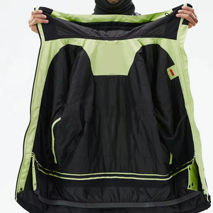 Hot Selling Plus Size Heated Ski Suit Custom Front Print Waterproof 10,000mm Breathable Zipper Closure Windproof Stand-Up Collar - Product Image 6