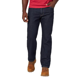 Jeans de Pierna Recta Color Índigo Oscuro Personalizados para Hombre, Pantalones Vaqueros Clásicos para Uso Casual, Estilo Urbano y Ropa Personalizada - Product Image 6