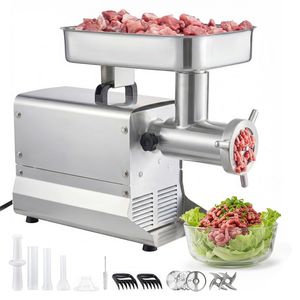 Tritacarne Elettrico Commerciale 1100W/1.5HP 21 Lbs/Min in Acciaio Inossidabile # Tritacarne 32 con 3 Piastre e 3 Tubi per Insaccare Usato - 10L - Product Image 1