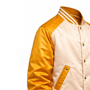 Veste d'hiver streetwear avec logo personnalisé, veste varsity en satin, veste varsity en satin tendance, mode urbaine - Product Image 5