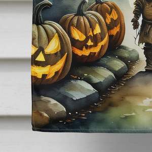 Orcs Spooky Halloween Grand Polyester Maison Drapeau Multicolore Porche Manches Pôle Décoratif Cour Bannière Oeuvre Tenture Murale - Product Image 4
