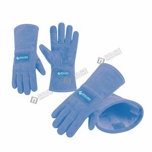 Heavy Duty Welding <b>Gloves</b> Heat Resistant Leather Safety <b>Gloves</b> for Industrial Construction and Metal Work - Product Image 6